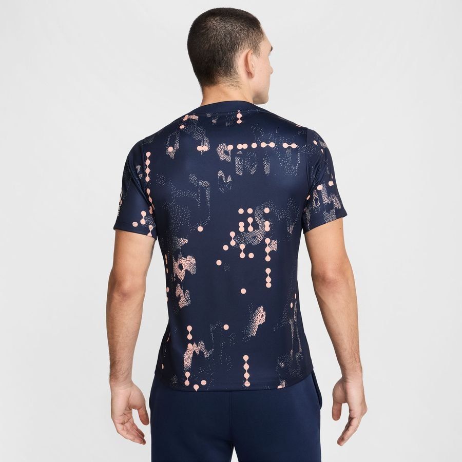 Chelsea Training T-Shirt Dri-FIT Academy Pro Pre Match - Obsidian/Guava Ice - Men's-SoccerKits Hub | Buy Soccer Jerseys Online